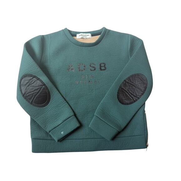 Andersson Bell Scandinavia Forrest Green Sweatshirt XS ADSB New Normal w/ Zipper - Picture 1 of 6